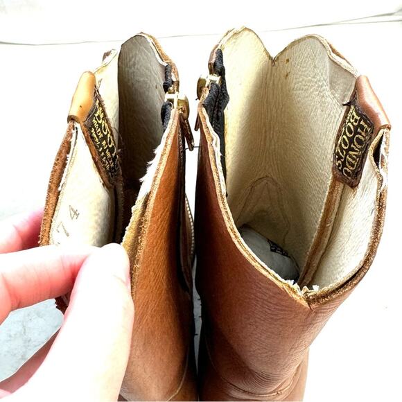 Hondo Tan Leather Men’s Boots Size 8 EE - Picture 5 of 10